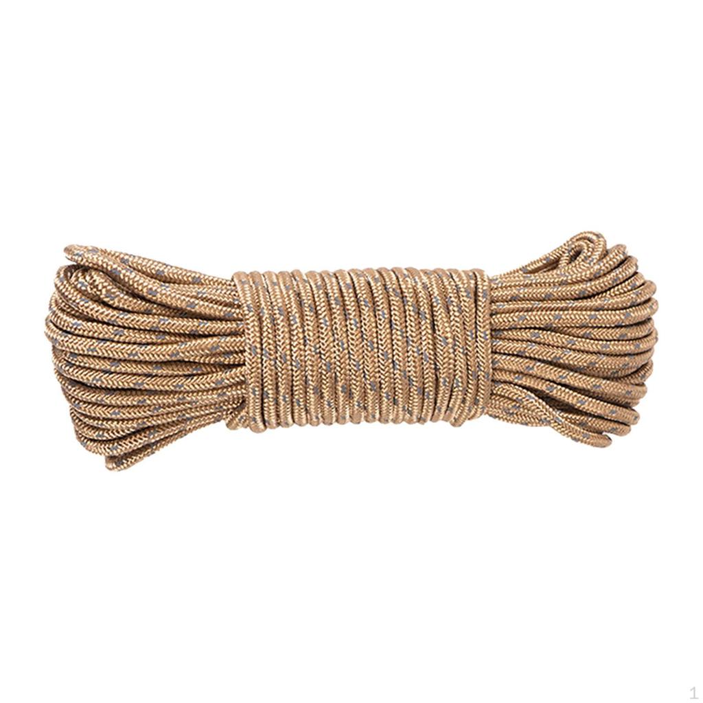 Camping Rope Guylines Multifunction Solid Braid Clothesline Thicked Guy Lines Tent for Climbing