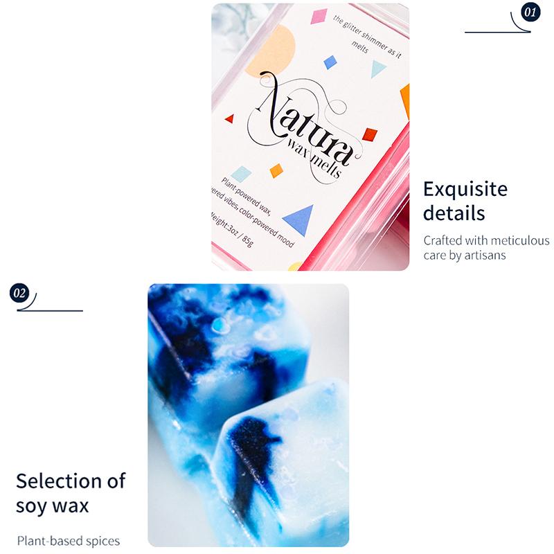 1PC Modern Geometric Soy Candles Scented Candles Home Decor Scented Candles Fresh Air 8.2x5.8cm