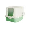 Enclosed Flip-Top Cat Litter Box with Deodorizing Feature and Litter Shovel, Splash-Proof and Oversized for Easy Cleaning