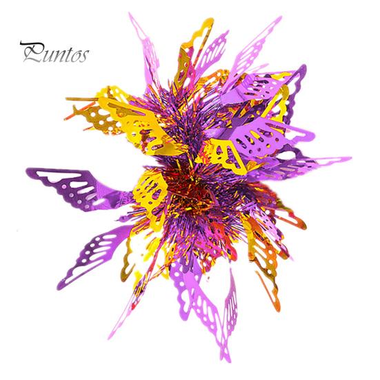 

Детские танцевальные запястья, декор в виде цветов и бабочек, яркие цвета, эластичная резинка, браслет, детская одежда для выступлений, аксессуары для вечеринок фиолетовый/золотой