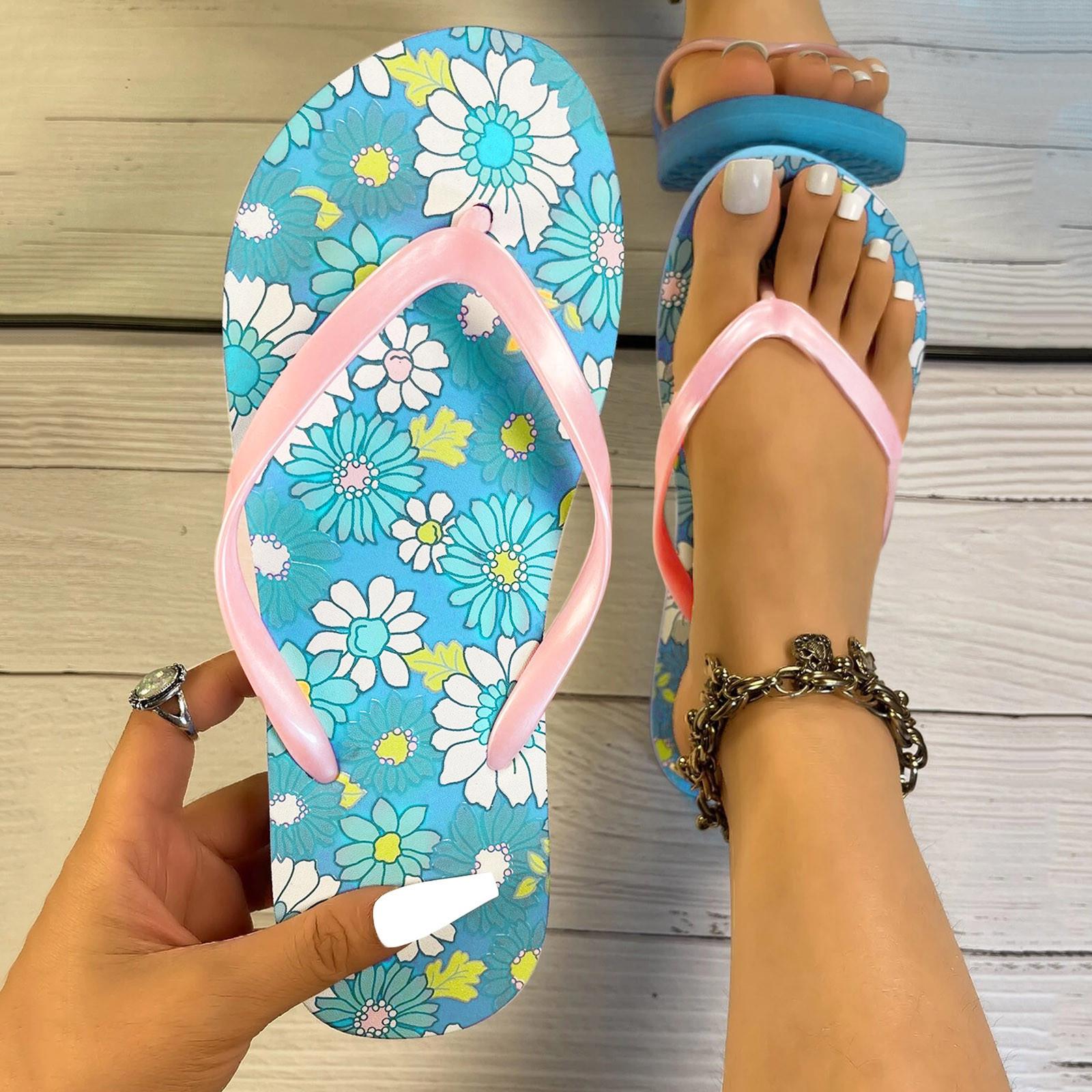 Женские летние сандалии Размер 12 Женские шлепанцы Однотонные шлепанцы-вьетнамки Плоские шлепанцы-вьетнамки Пляжные сандалии Женские летние сандалии на платформе 41 светло-синий