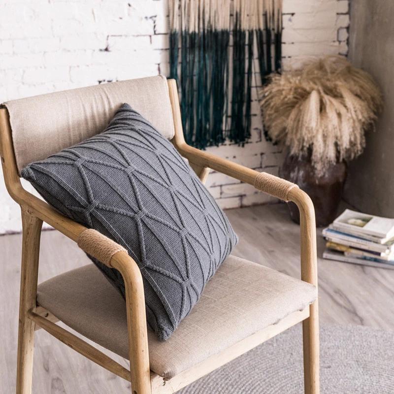 

45x45cm Nordic Style Pillowcase Modern Simple Home Sofa Bedroom Decoration Cushion Cover 45x45cm
