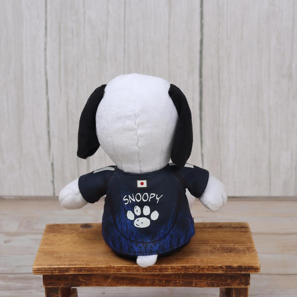 Yoshitoku Snoopy Plush Toy Officially Licensed Product of the Japan National Soccer Team Comes in a gift bag Pink Color Kids will love (27cm tall) -