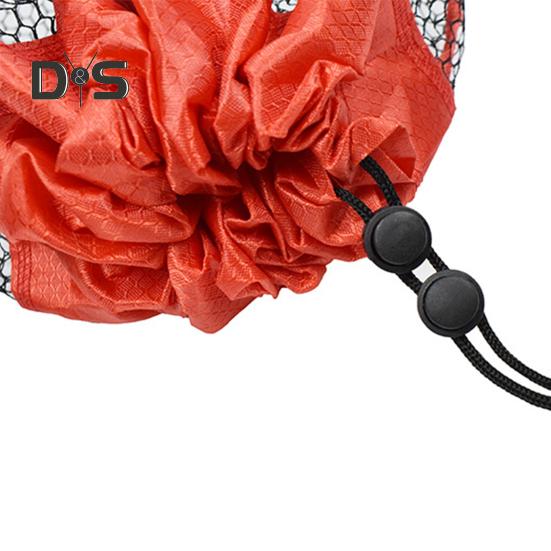 1 Stück/1 Set Tragbares Fischernetz mit Kordelzug, strapazierfähiges Fischortungs- und Fangschutznetz, Angelschutz, Sammlung, Netztasche, Aufbewahrungsnetzkorb