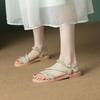 9030-30 Roman Sandals 2025 Internet Celebrity New Versatile Soft-soled Open-toed Flats Beach Shoes