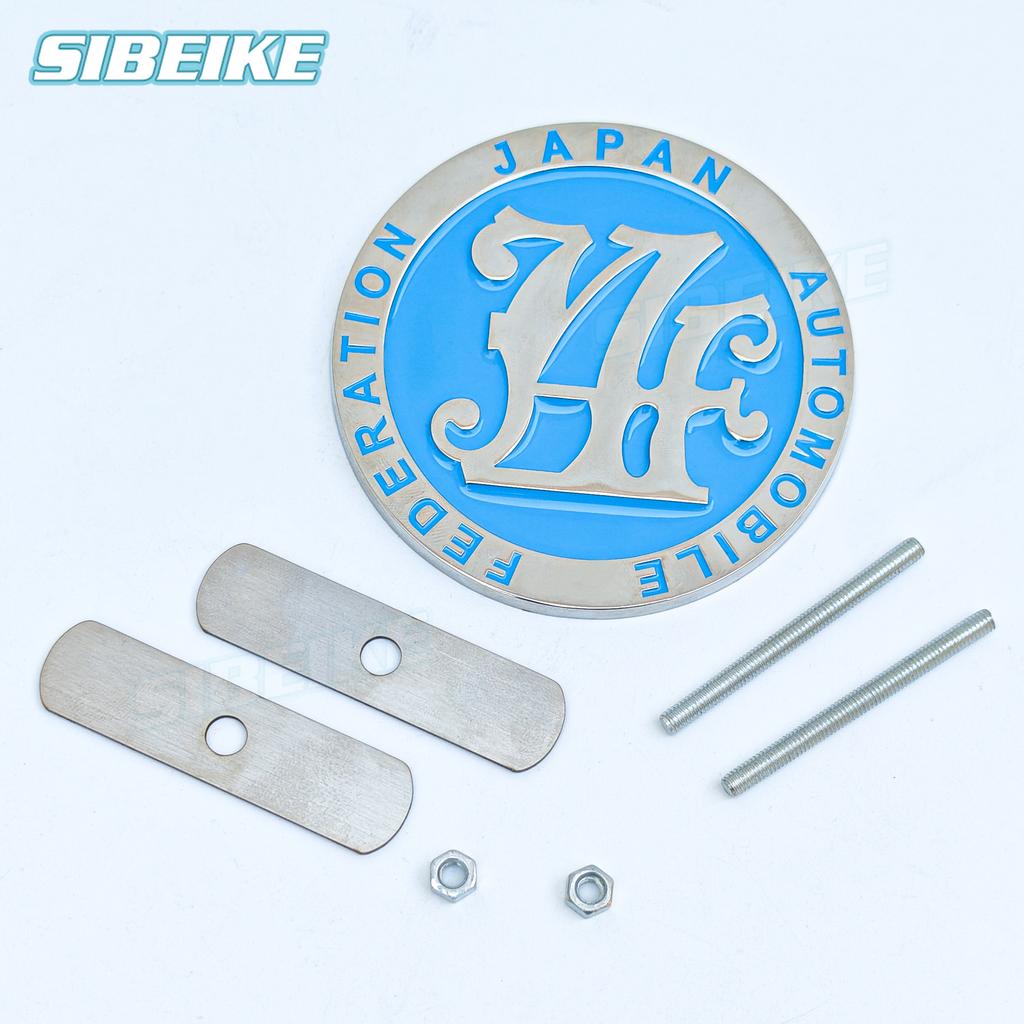 Accessories Car 3D Metal Decals Sticker Emblem Japan Automobile Federation Car Front Grill Badge Emblem