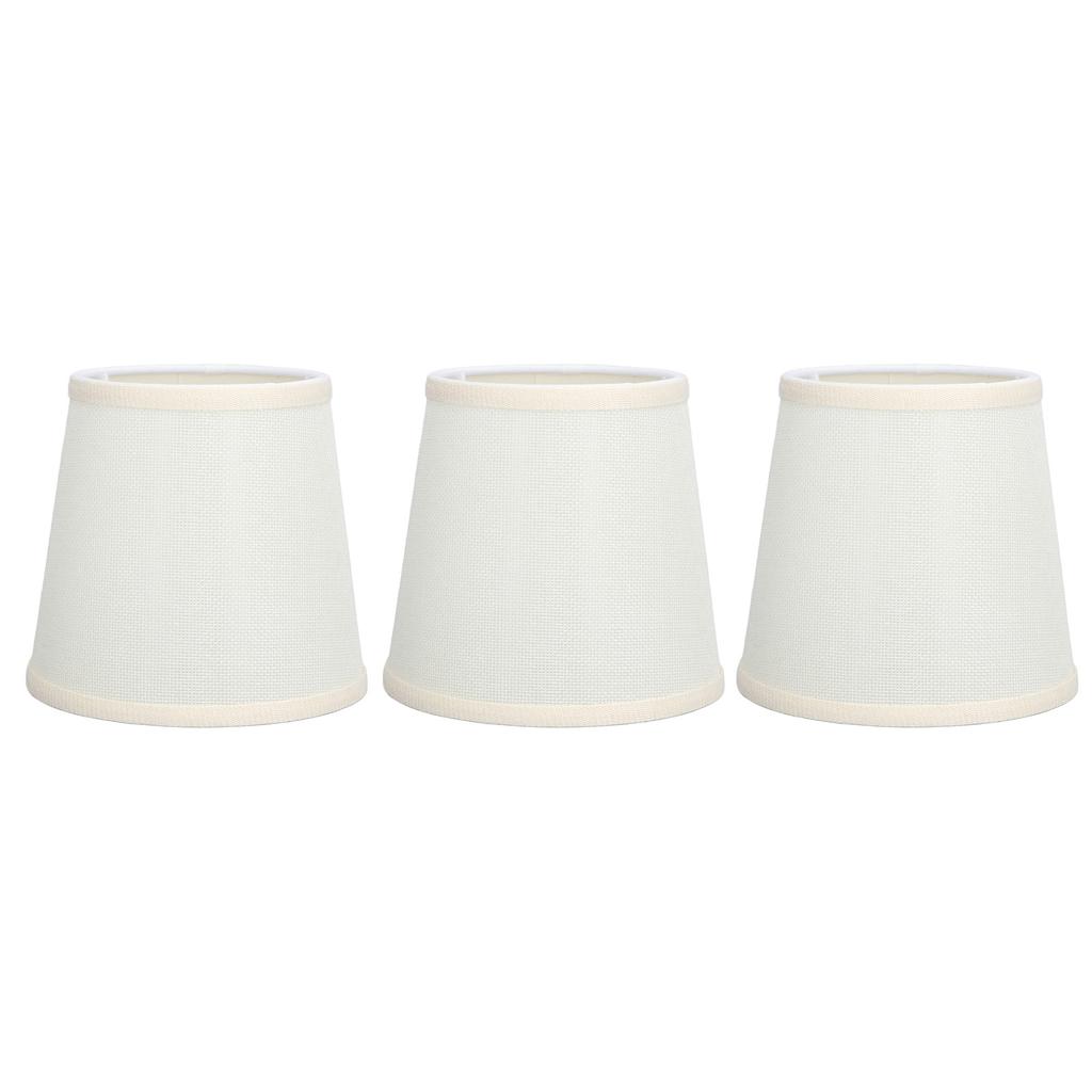 3Pcs Table Lampshade Hand Crafted High Transmittance Soft Cloth Highly Durable Safe Design Small