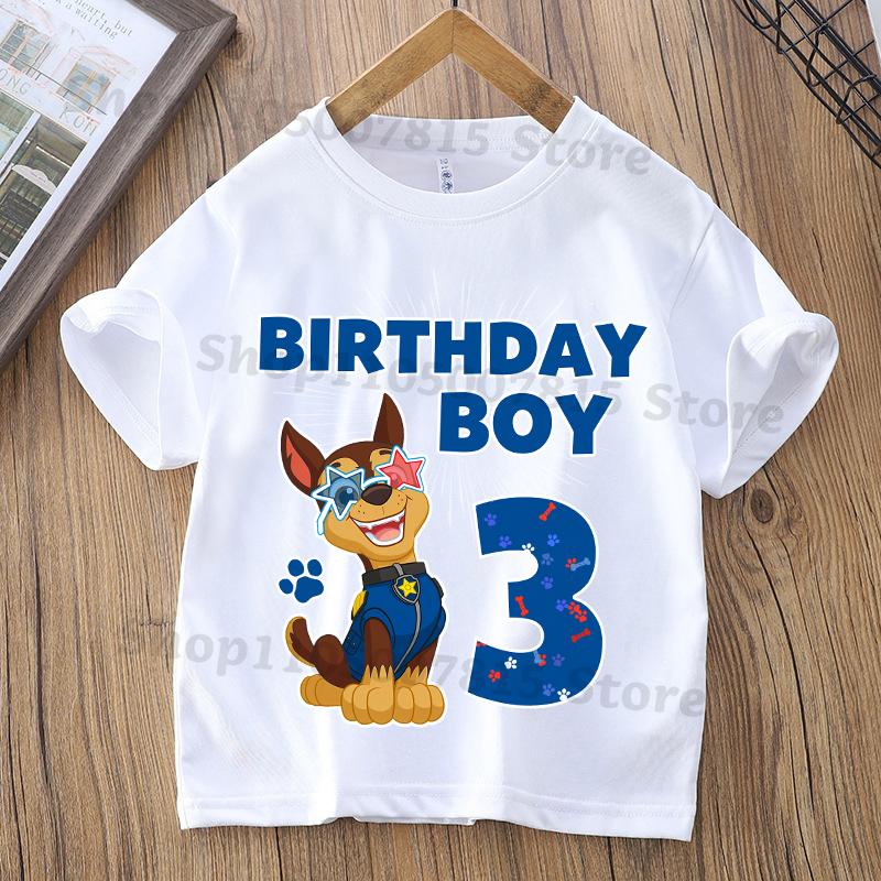 Paw Patrol Parent-child T-shirts Anime Cartoon Cute Child Clothing Kids Summer Fashion Short Sleeved Shirt Gift