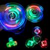 Crystal Luminous LED Light Fidget Spinner Hand Top Spinners Glow In Dark EDC Stress Relief Toys Kids Adult Anti Stress Fidget Toys