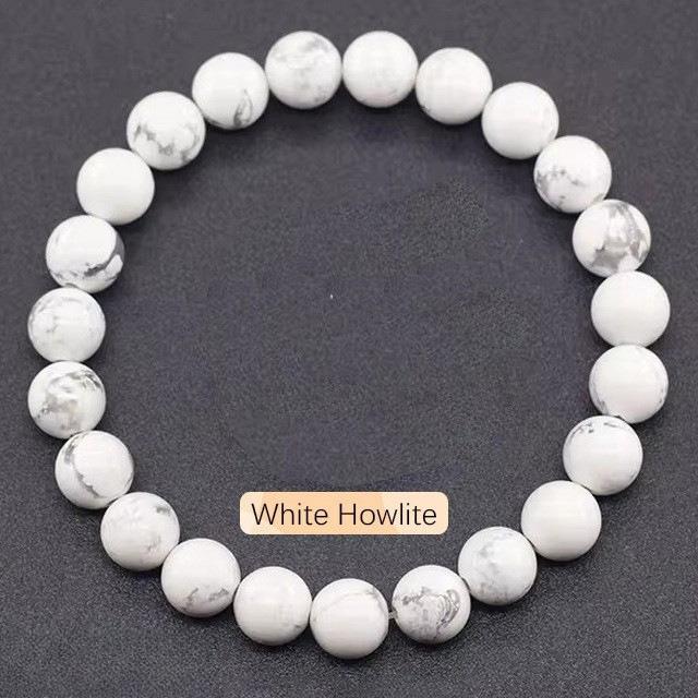 Festive Gifts Assorted Natural Stone Beaded Bracelet Set Crystal Fashion Jewelry For Men And Women Daily Wear Simple Versatile Accessory