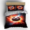Fiery Soccer Ball Bedding Set Bedding set (1 duvet cover, 2 pillowcases, duvet not included)