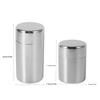 Hot Sale Double Lid Tea Tin 400ml/550ml Stainless Steel Canister Moisture-proof Airtight Tea Can with Inner Lid Tea Caddy Tin