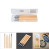 White Steel Carving Knife Four Piece Set Wood Carving Tools For Rubber Stamp(No.4 Suit)