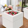 10pcs White Disposable Cake Packaging Box with Window Cake Container Pastry Box  Bakery