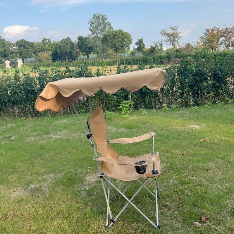 Outdoor Camping Folding Sunshade Chair With Canopy Ultra-light Beach Portable Fishing Chair Picnic