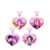 Acrylic Heart Shape, Keychain Cute Animation Bag Pendant KPOP Periphery