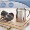 304 Stainless Steel Double Wall Coffee Mug Without Lid Portable Cup Travel Tumbler Jug Children's Milk Tea Cups Office Water Mug