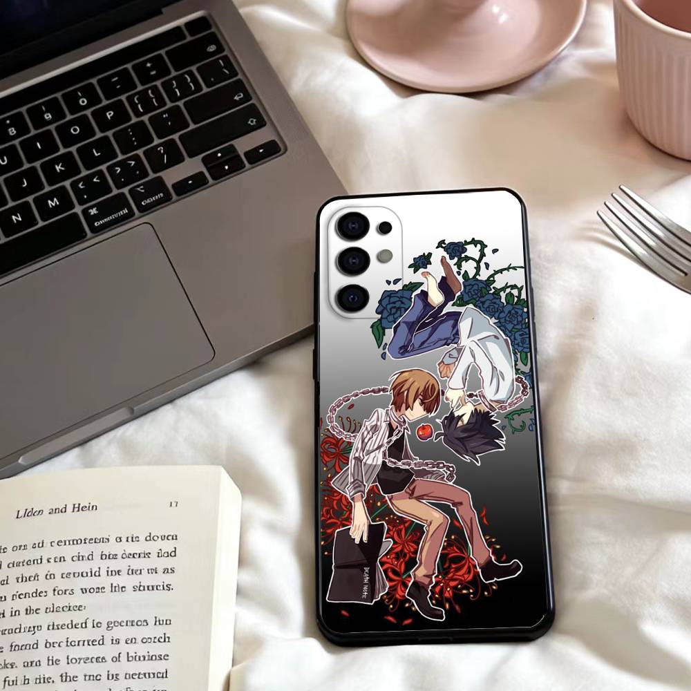 D-Death Anime N-Note  Phone Case For Samsung S25,24,23,22,30,21,10,9,Ultra,Plus,Lite,FE,4,5 G Soft Black Case