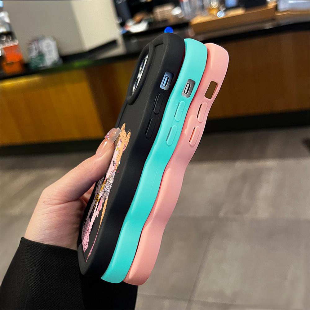 Cute Girl Soft Phone Cover for Samsung Galaxy A52 A73 A12 A11 S24 Ultra 5G S23 S22 S21 S20 FE Wave Edge Shockproof Protective Rubber Case