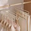 2PCS Practical 20 Hooks Camisole Bra Hook Space Saving Metal Vest Rack Non-slip Clothes Drying Rack Wardrobe Storage