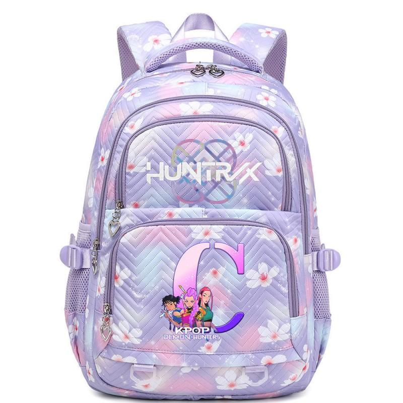 K-Pop Anime Style Unisex Large Capacity Backpack 20-35L Nylon School Bag With Arc Shoulder Straps Daily Use