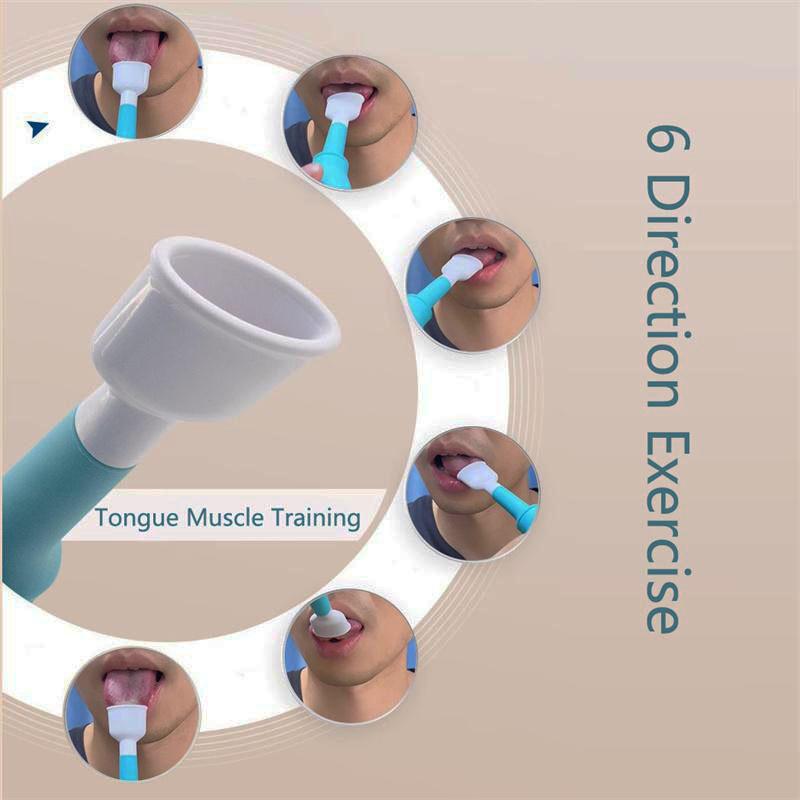 New Tongue Sucker Tongue Muscle Trainer Tongue Puller Tongue Pronunciation Trainer Set for Kids and Adults