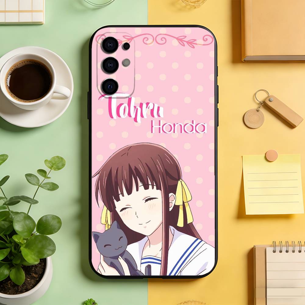 

Fruits Basket Phone Case For Samsung S25,S24,S21,S22,S23,S30,Ultra,S20,Plus,Fe,Lite,Note,10,Black Cover Samsung S21 s305G