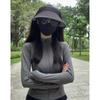 Women's Quick-Dry Long-Sleeve White Outdoor Yoga Jacket – Autumn/Winter, UV Protection