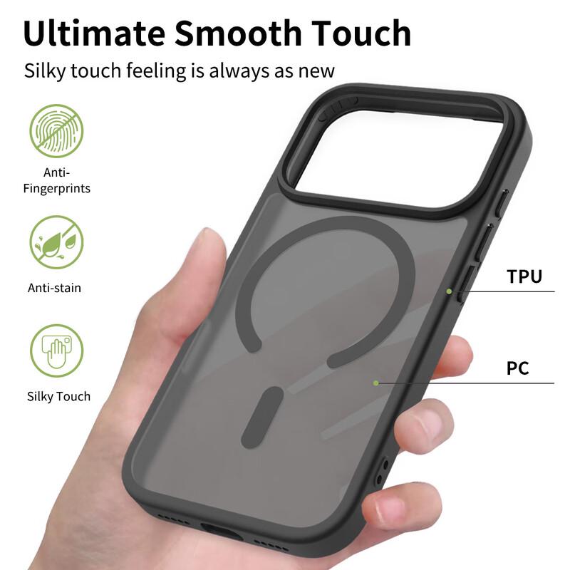 PISEN Magnetic Liquid Silicone Case for iPhone 17 Pro Max