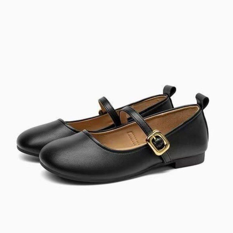 

With skirt single shoes women s 2025 new autumn flat-bottomed French soft sole not tired feet, beautiful and versatile Mary Jane shoes 35 чёрный