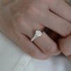 eveningbell [silver925] Wavy heart ring (silver)