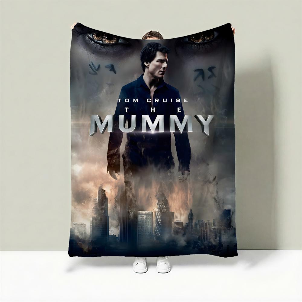 Movie T-The Mummy Throw Lightweight 240g Flannel Blanket Soft Skin-friendly for Summer Cooling 75X95CM