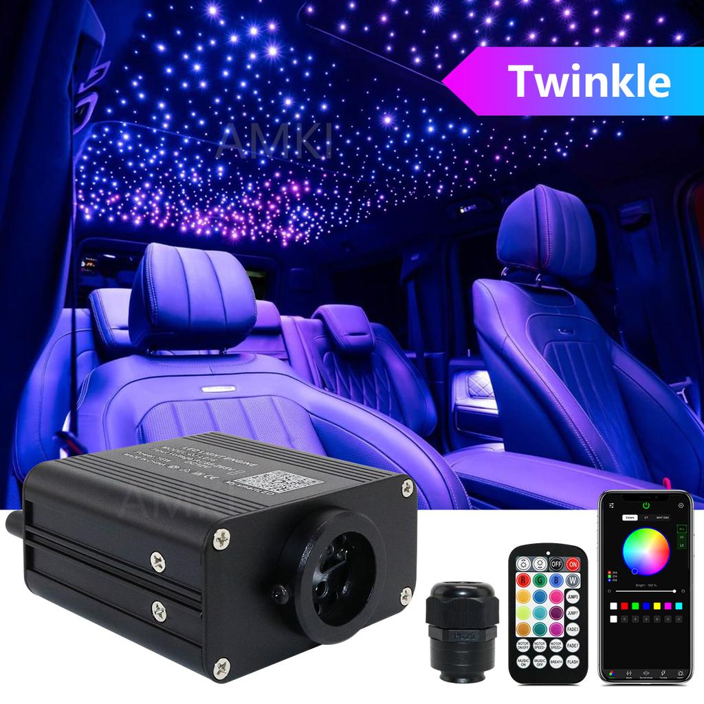 16W RGBW Twinkle Starry Sky Car Roof stars Fiber Optic Light  Music control Led Star Roof Car Interior Ambient Atmosphere Light