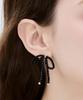 Jestina Stella Ribbon Black Bead Earrings (Jjljez4Bf390Br000)
