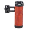 Universial Camera Cage Left Right Side Handle Side Wooden Handle Grip with Cold Shoe Mount 1 4 Inch Screw Hole for DSLR