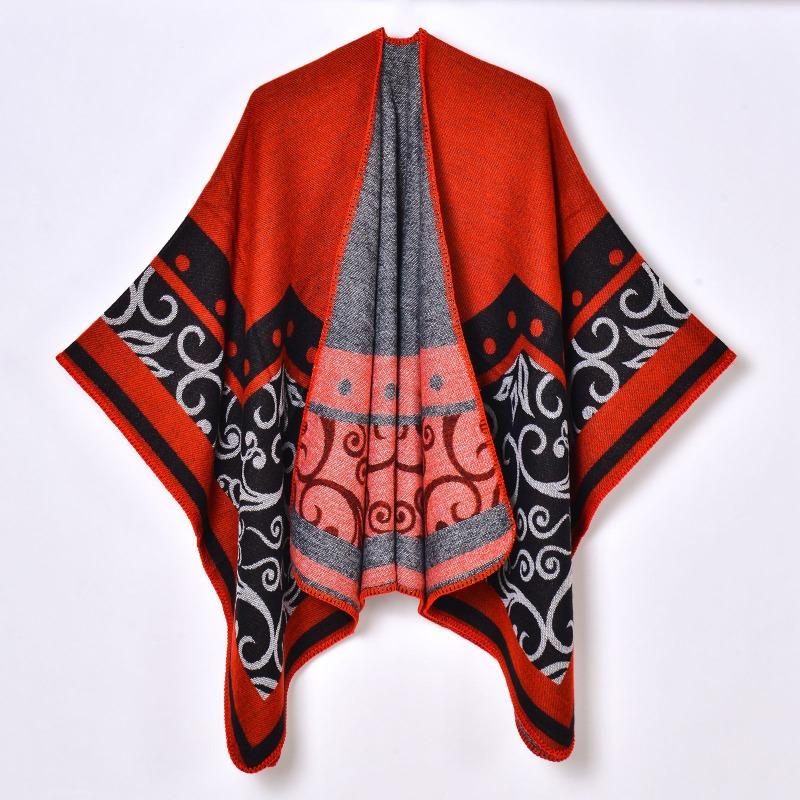 

Новая женская шаль Юньнань дорожная фото одежда накидка ретро имитация кашемира шаль с разрезом 130x150cm