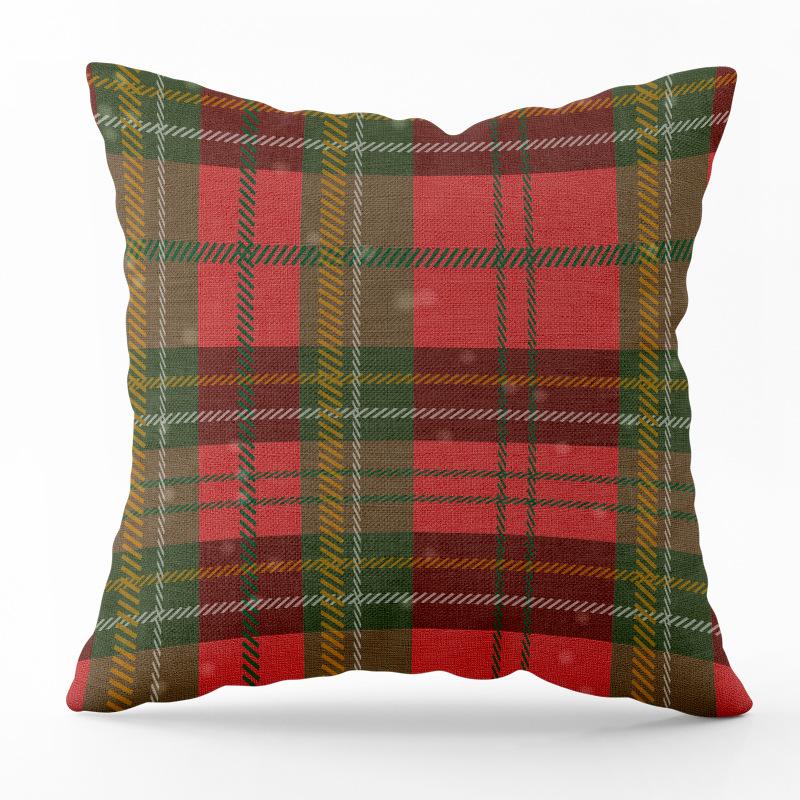 European and American New Year Christmas Printing Pattern Pillowcase Home Living Room Sofa Decoration Throw Pillow Pillowcase