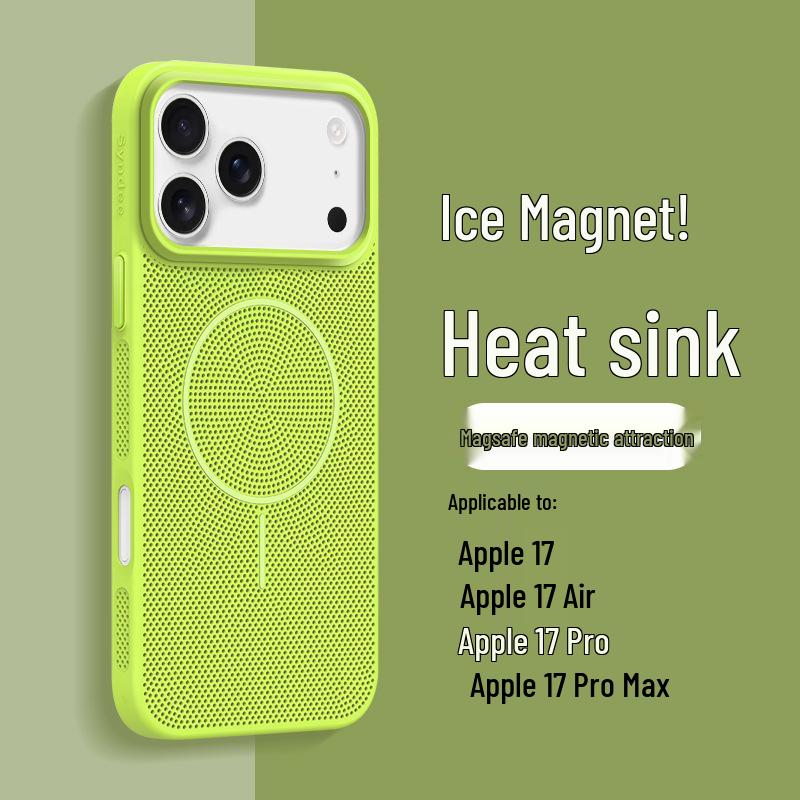 Summer Dopamine Mesh Breathable MagSafe Case for Apple 17 Pro Max - Drop-Proof, Magnetic, Thin & Light