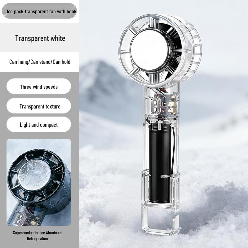 

USB Rechargeable Turbo Mini Fan - High-Speed Desktop & Portable Cooling Fan (2026 Model) 5.5 x 5.5 x 17.2 cm