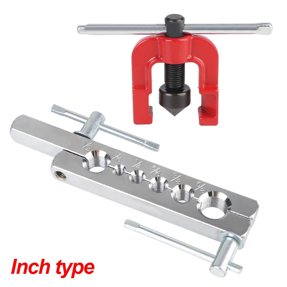 Socket 6-15mm 3/16"-5/8" Flaring Tools For Car Brake Pipe Copper Pipe Enlarger Refrigeration Tube Expander Reamer Garage Tools