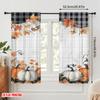 2pcs,2D Plane Printing Curtain Popular AutumnPumpkinsFest Polyester Fabric (without Rod) Decorations Outdoor Use for Various