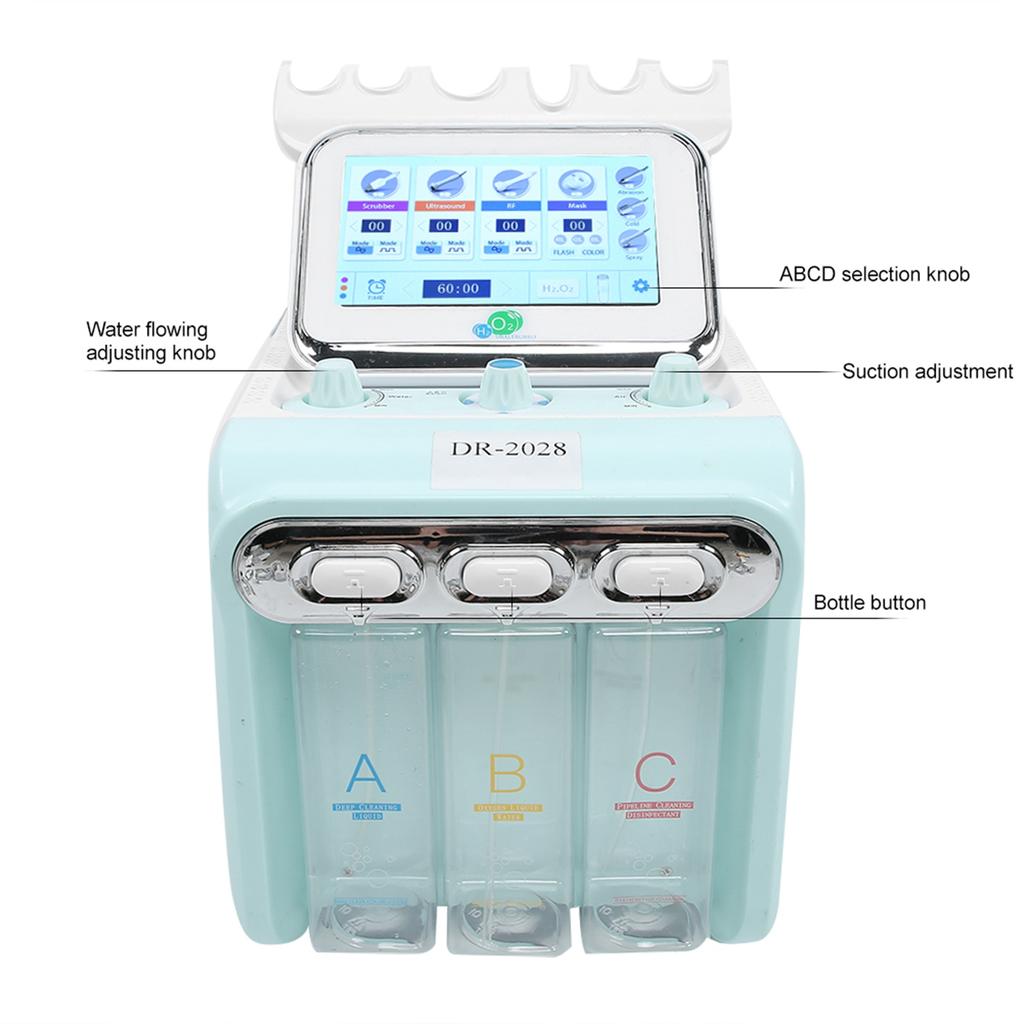 Hydrogen Oxygen Water Oxygen Injector Facial Skin Rejuvenation Beauty MachineEU Plug 220V