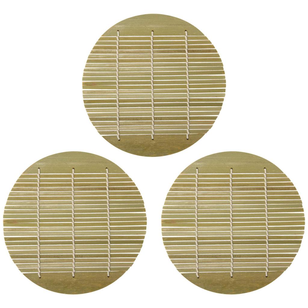 Set of 3 Noodle Plates with Bamboo Curtains for and Commercial [16.5cm] [Suitable Restaurants, Inns, Use]
