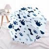 1pc Dog paw prints, bones, hearts, stars. Umbrella with Plastic Handle,Suitable for All Seasons Home Travel Outdoor UmbrellaPT254