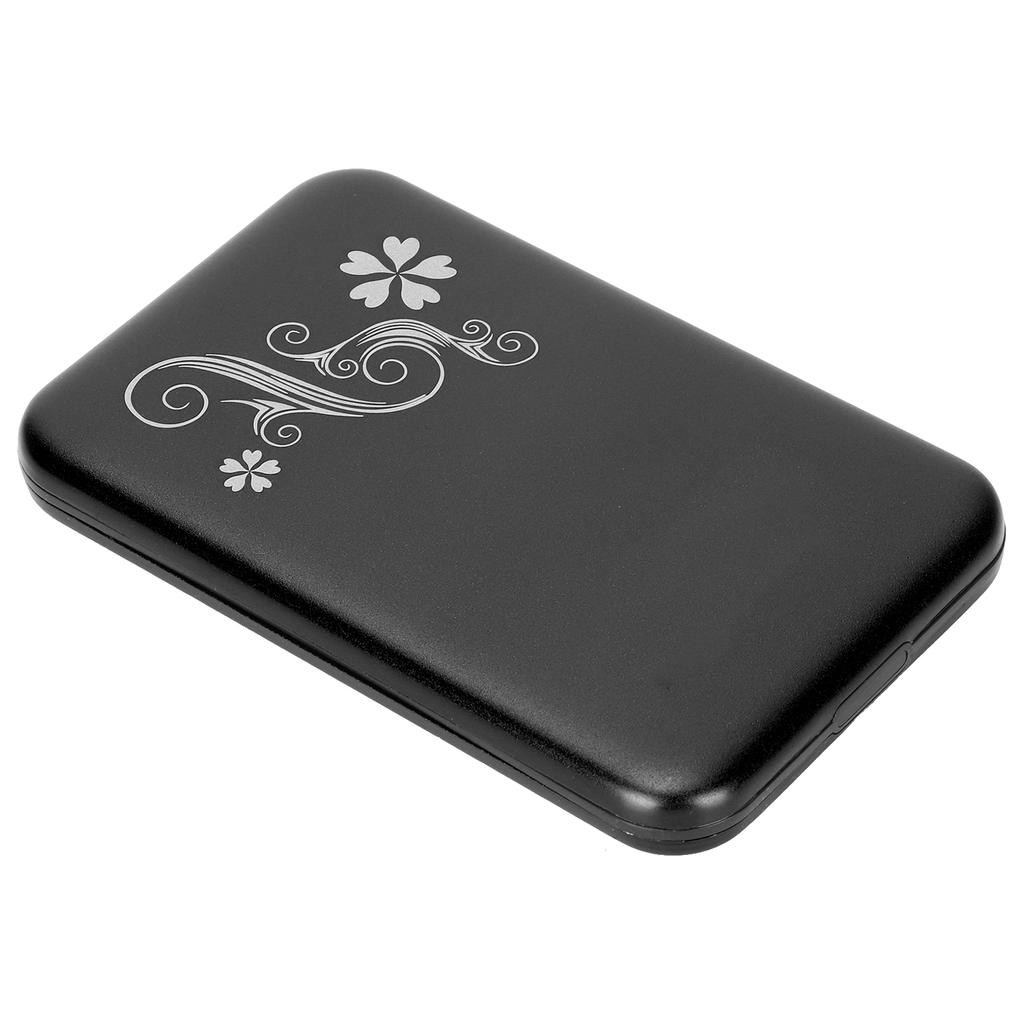 Hard Drive Enclosure 2.5in USB3.0 Support 3TB 5Gbps Transmission Aluminium Alloy Plug and Play HDD Enclosure Black