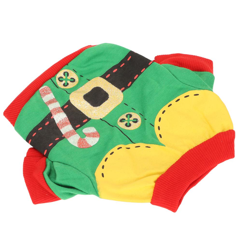 Hunde Weihnachts-Shirt Weich Polyester Elastisch Atmungsaktiv Schweißabsorption Haustier Weihnachts-Outfit für