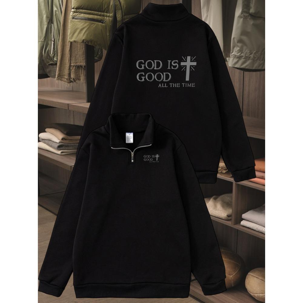 

Urban Casual Light Sport Men s Standing Collar Half Chain Multifunctional Sports Shirt, Fashionable Autumn and Winter Pullover XXL