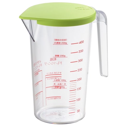 Measuring cup with lid, green, 4003031