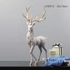 High End Deer Statue Reindeer Figurines Resin ELK Sculpture For Living Room Luxury Home Decoration Nordic Tabletop