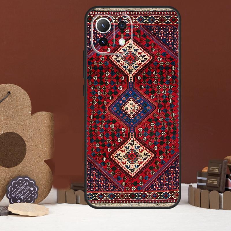Persian Carpet Floral Pattern Case For Xiaomi 14 15 Ultra 15T 14T 13T 17 Pro Max POCO X7 Pro X5 X6 F5 F6 F7 F8 Ultra Cover